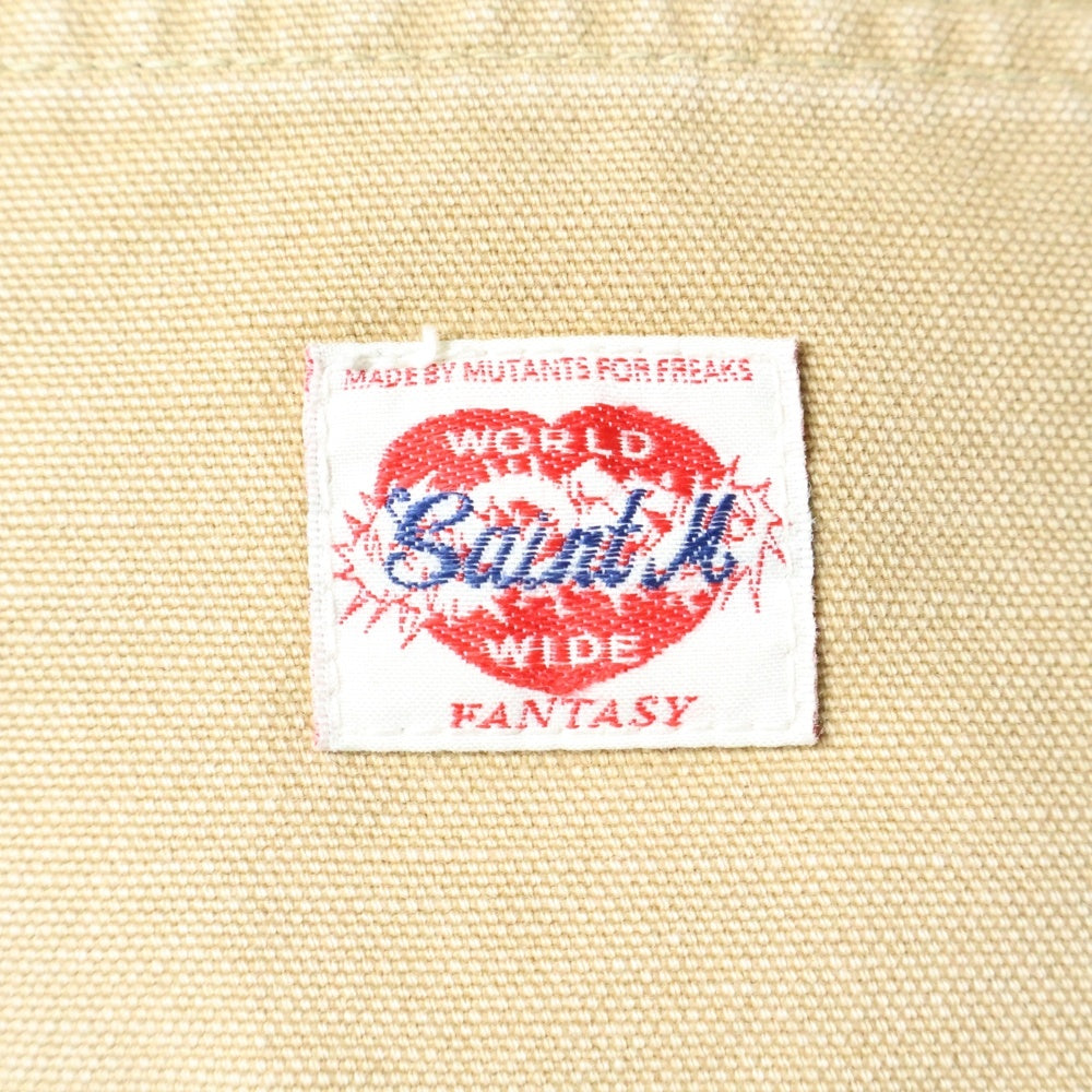 SAINT MICHAEL(セントマイケル) 24AW DOUBLE KNEE ダブルニー フレア コットン ワークパンツ ベージュ SM-YS1-0000-068