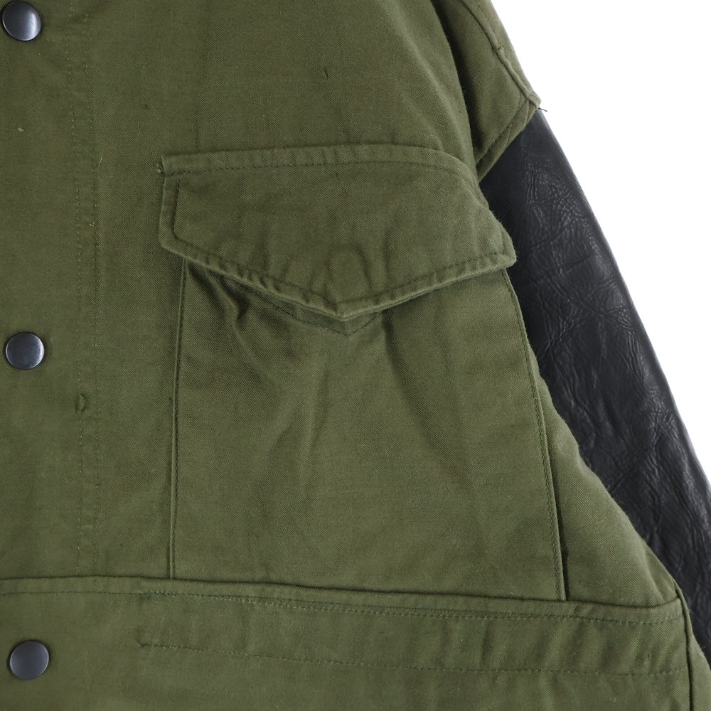 ISAMU KATAYAMA BACKLASH(イサムカタヤマバックラッシュ) JAPAN CALF WET WHITE GARMENT-DYED COVERALL JACKET ジャパンカーフ ウェットホワイト ガーメントダイ カバーオールジャケット 2077-02