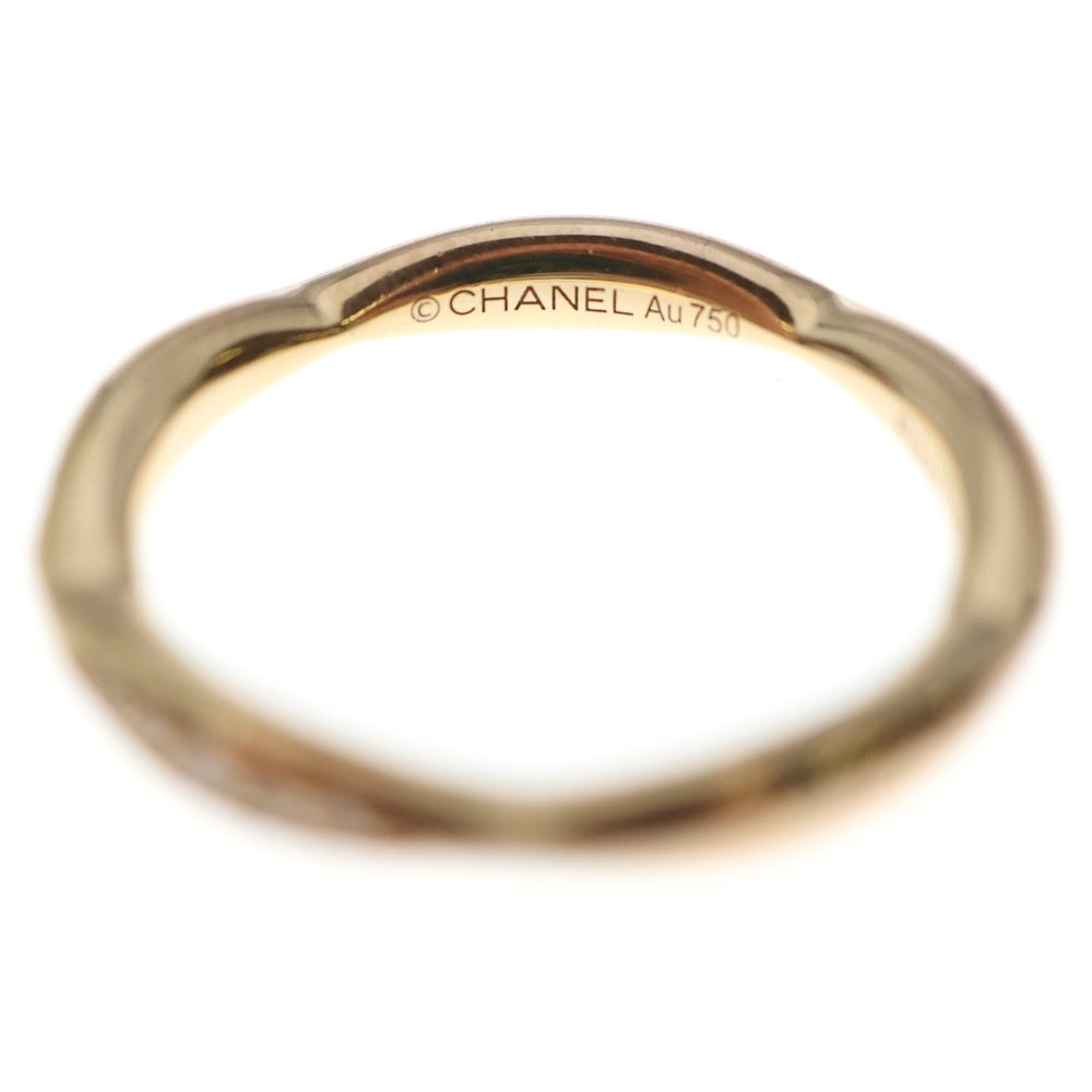CHANEL(シャネル) カメリア コレクション ハーフエタニティリング 指輪 ダイヤモンド K18PG ピンクゴールド J10836
