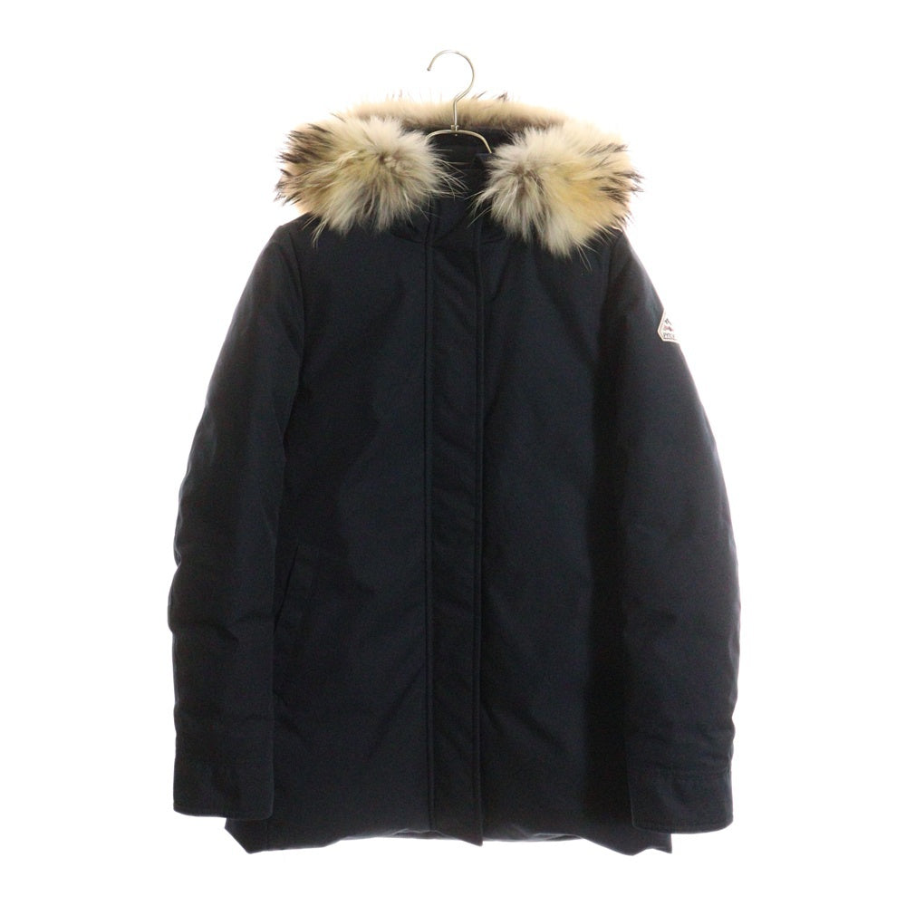 PYRENEX(ピレネックス) BORDEAUX ボルドー ファーフーデッド ダウンコート ジャケット ネイビー レディース HW0055