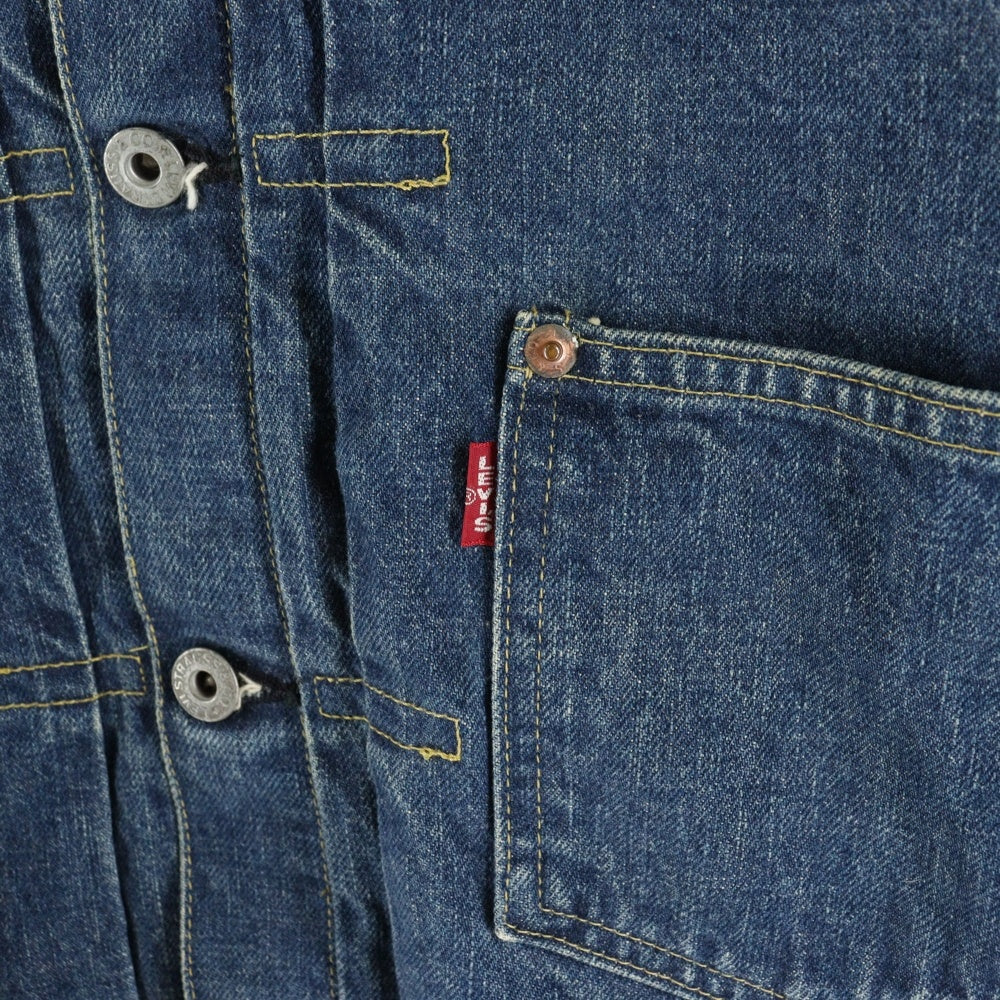 Levi's(リーバイス) 90S VINTAGE 506 1st 大戦モデル 復刻 ボタン裏J02 ドーナッツボタン BIG‐E 日本製 ファースト 71506XX ヴィンテージ デニムジャケット インディゴ