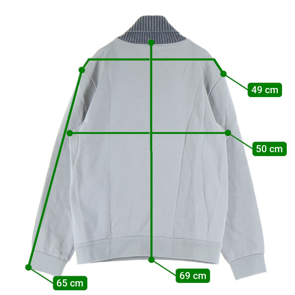 Armani Exchange(アルマーニ エクスチェンジ) ニット切替 ショールカラー スウェットトレーナー グレー