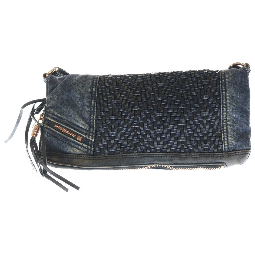 DIESEL(ディーゼル) デニム イントレチャート ショルダーバッグ インディゴ