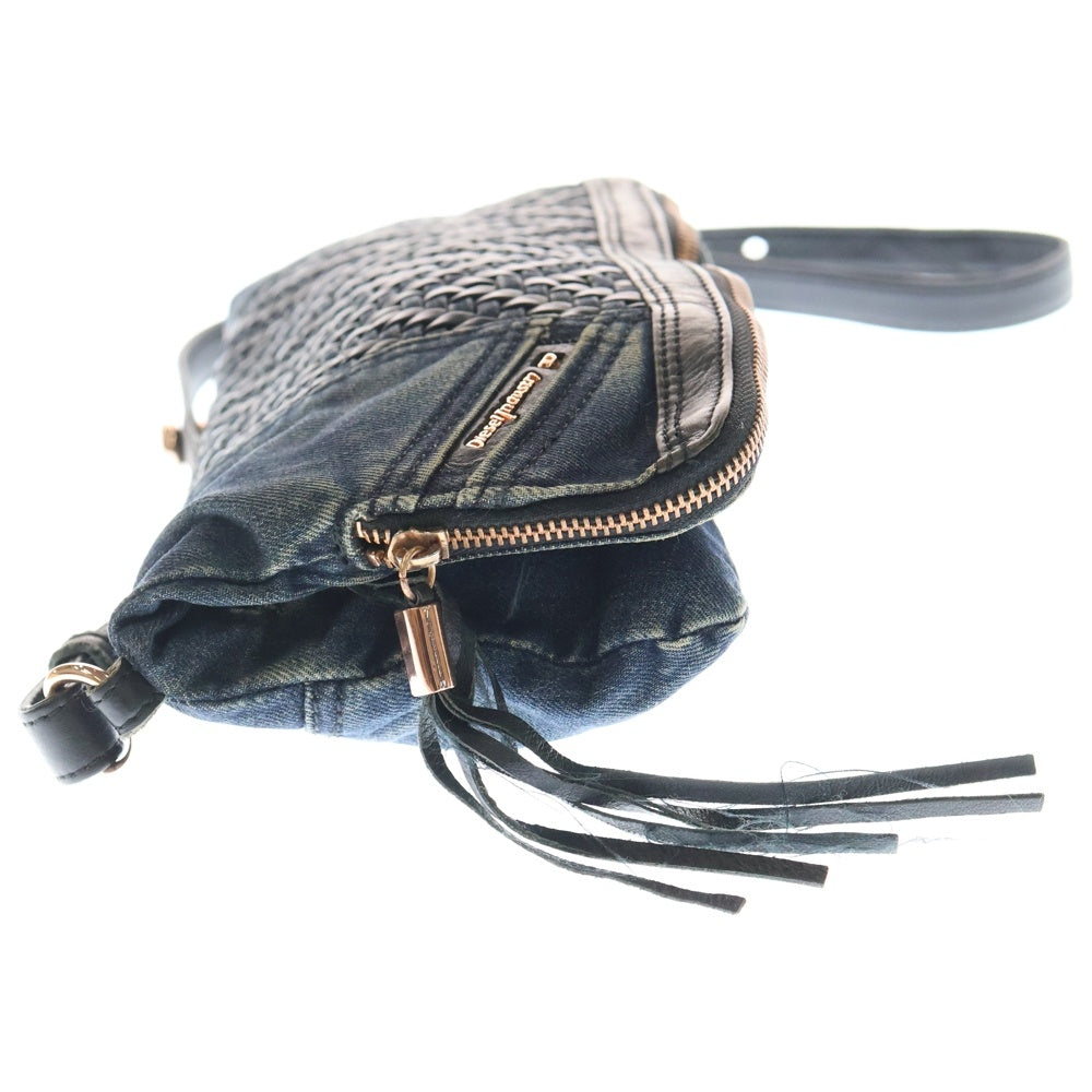 DIESEL(ディーゼル) デニム イントレチャート ショルダーバッグ インディゴ