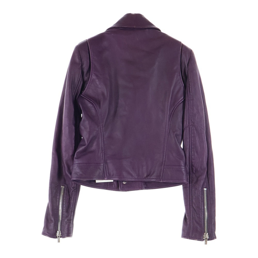 BALENCIAGA(バレンシアガ) ダブルライダース レザージャケット レディース パープル 342688