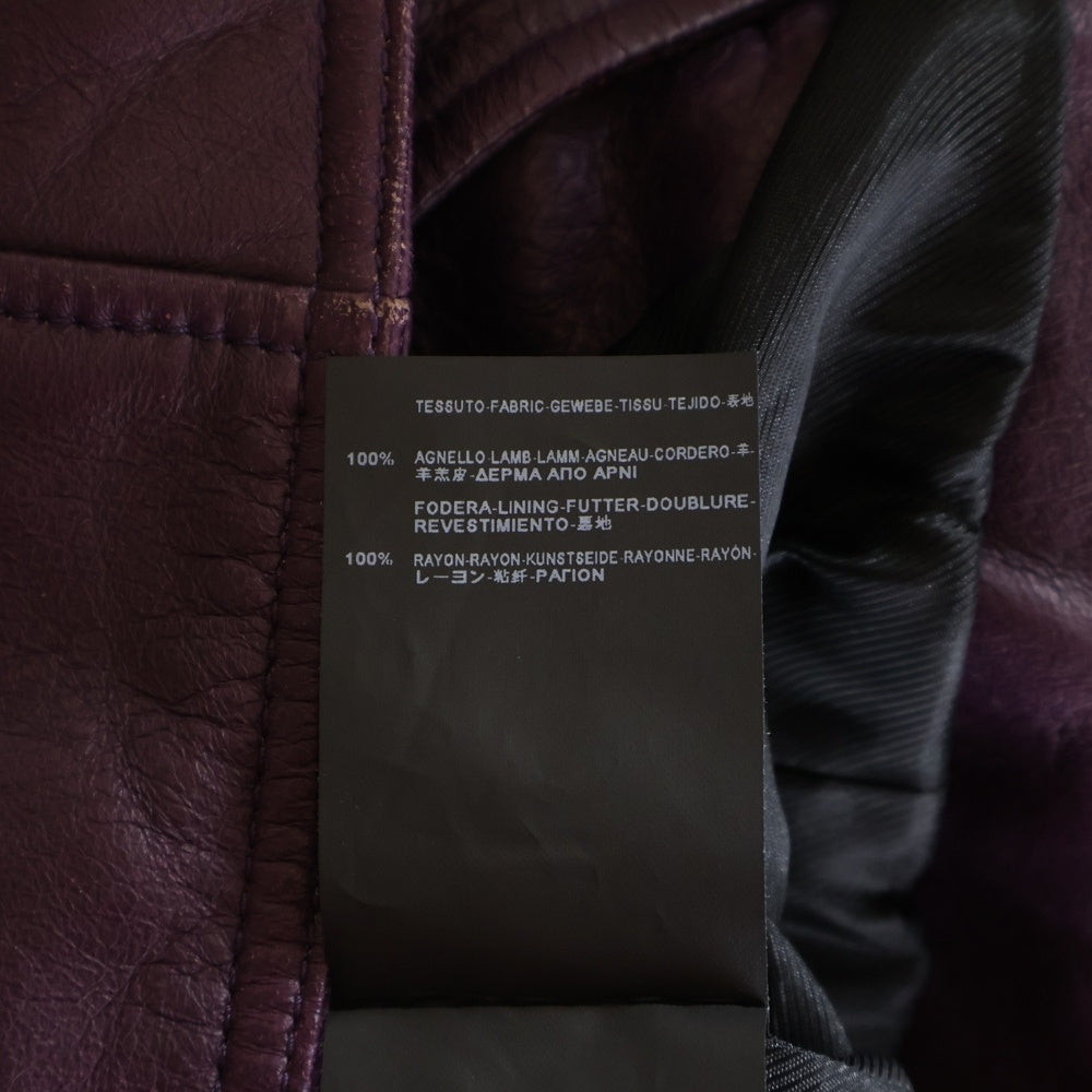 BALENCIAGA(バレンシアガ) ダブルライダース レザージャケット レディース パープル 342688