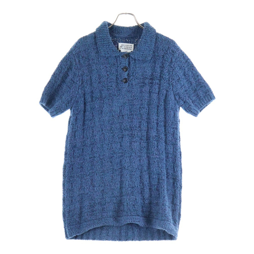 Maison Margiela ポロニットシャツ Maison Margiela 1 10(メゾンマルジェラ 1 10) 22AW レーヨン混 半袖