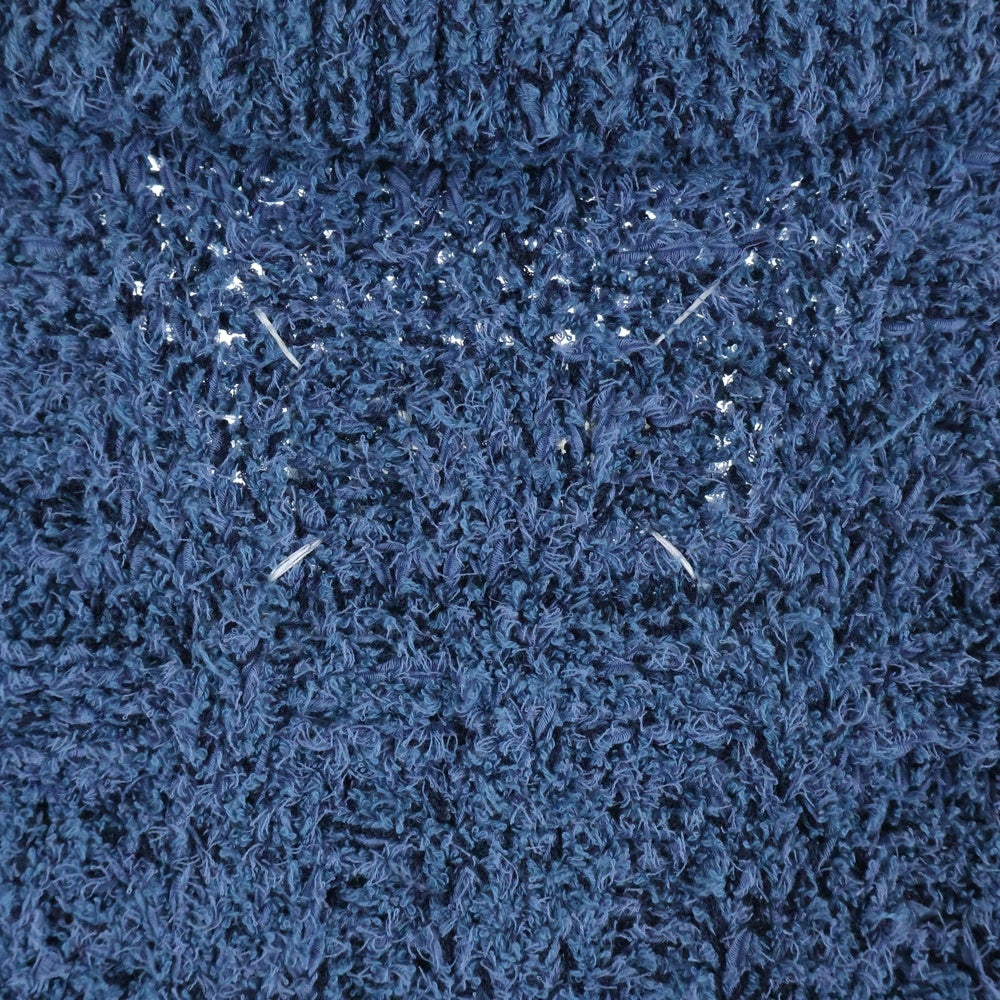 Maison Margiela 1 10(メゾンマルジェラ 1 10) 22AW レーヨン混 半袖ニットポロシャツ ブルー S50GL0043 S18151