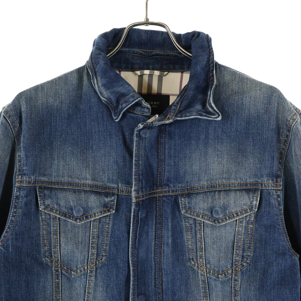 BURBERRY BLACK LABEL(バーバリー ブラックレーベル) コットン ジップアップ デニムジャケット インディゴ BMP27-101-26
