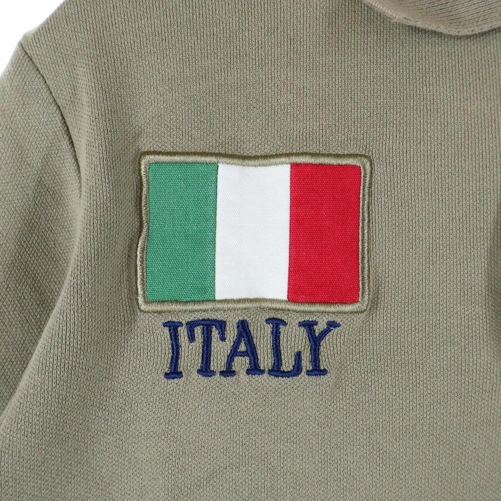 HYDROGEN(ハイドロゲン) コットン ワッペン 半袖ポロシャツ ベージュ