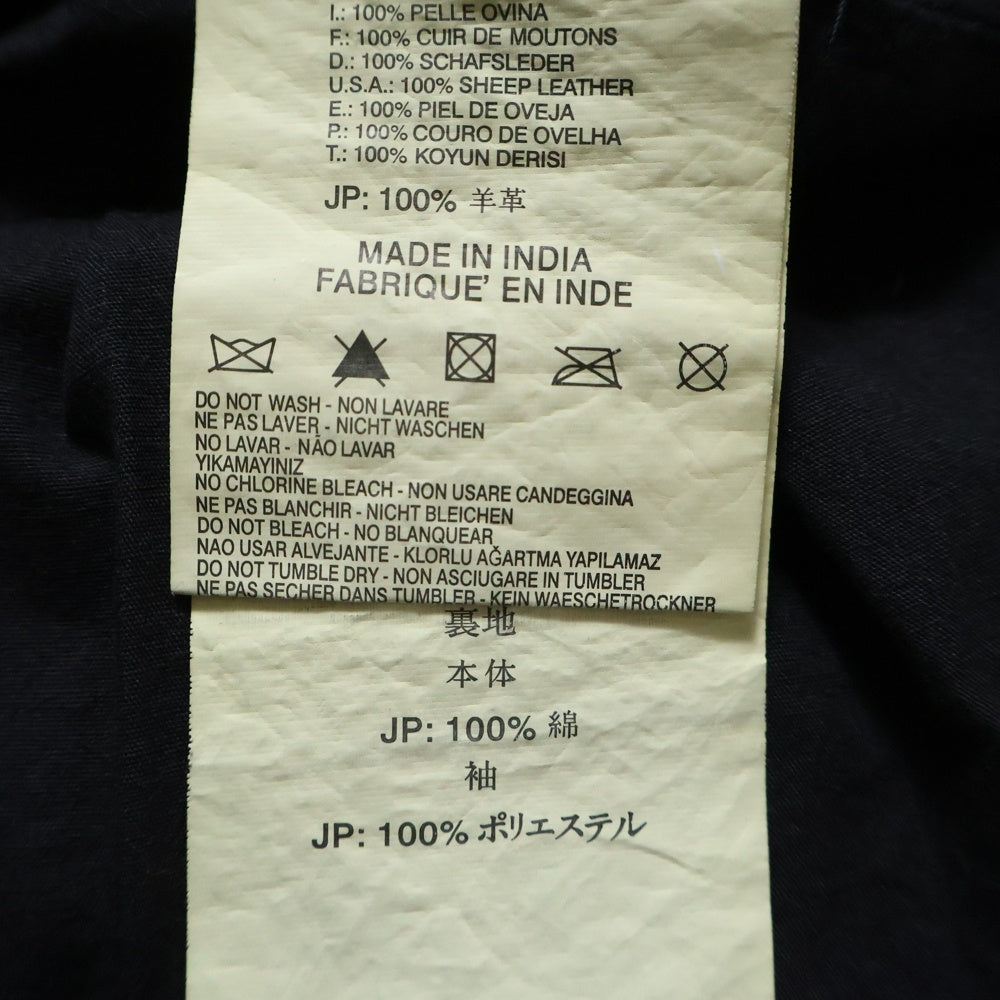 DIESEL(ディーゼル) シープレザー シングル レザージャケット ブラック