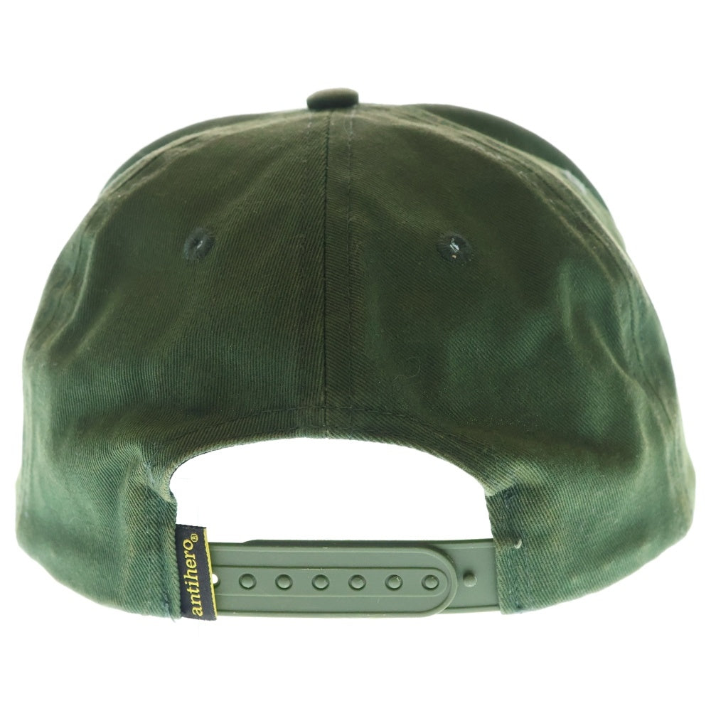 ANTIHERO(アンタイヒーロー) エンブロイダリー キャップ 帽子 グリーン