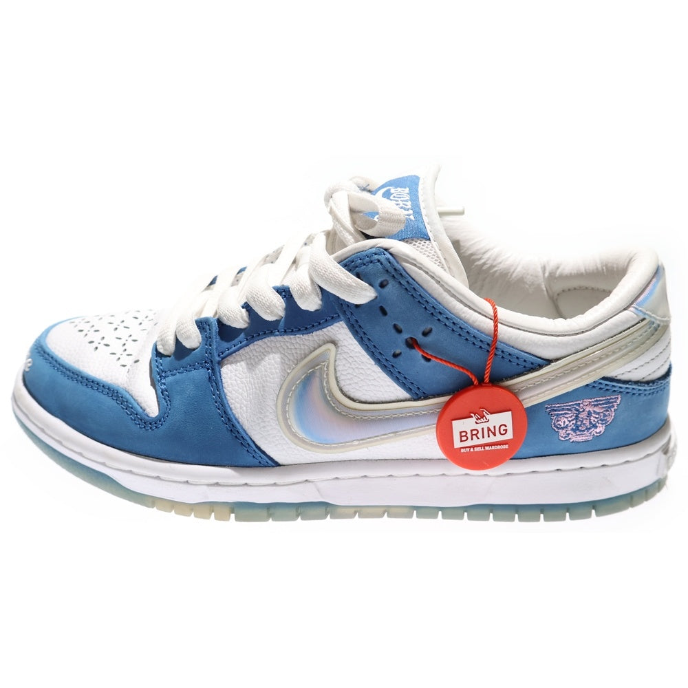 NIKE SB(ナイキエスビー) ×Born x Raised DUNK LOW One Block At a Time ボーンレイズド ダンク ローカットスニーカー レディース ホワイト/ブルー US5/23.5cm FN7819-400