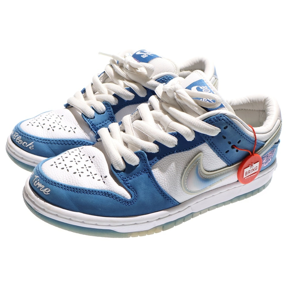 NIKE SB(ナイキエスビー) ×Born x Raised DUNK LOW One Block At a Time ボーンレイズド ダンク ローカットスニーカー レディース ホワイト/ブルー US5/23.5cm FN7819-400