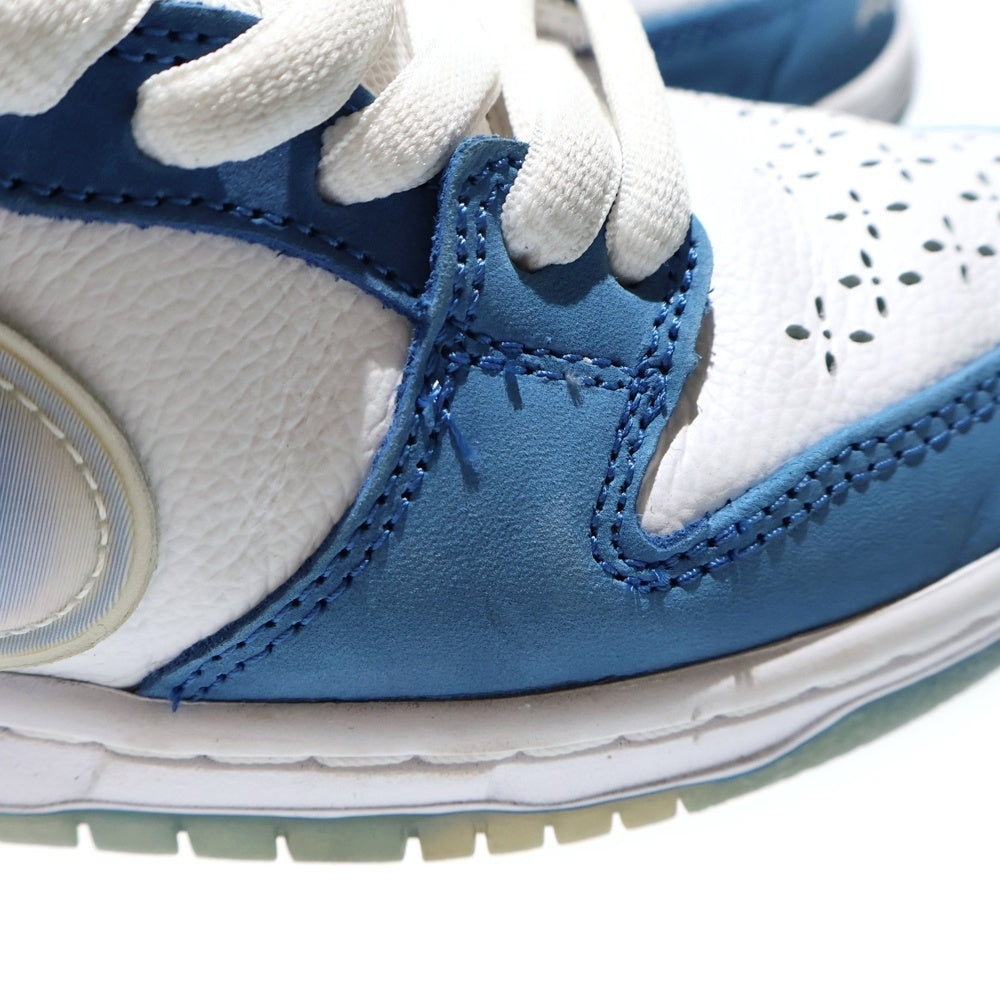 NIKE SB(ナイキエスビー) ×Born x Raised DUNK LOW One Block At a Time ボーンレイズド ダンク ローカットスニーカー レディース ホワイト/ブルー US5/23.5cm FN7819-400