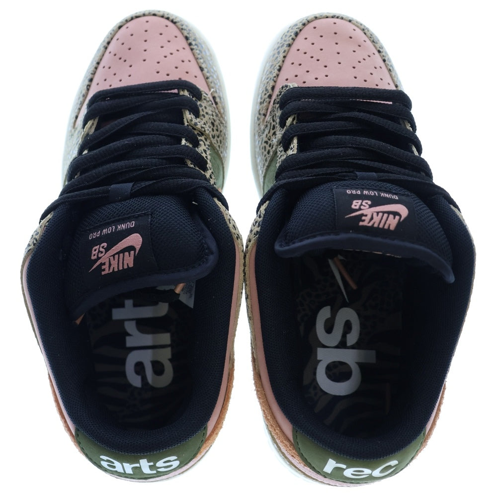 NIKE SB(ナイキエスビー) ×Arts Rec DUNK LOW Rust Pink and Rough Green アーツレック ダンク ローカットスニーカー レディース カーキ/ピンク US6/24cm IH3211-200