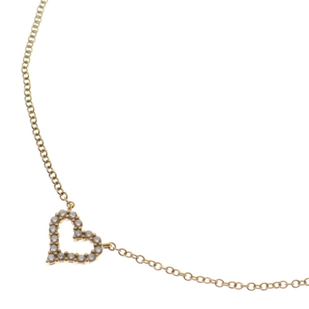 TIFFANY & Co.(ティファニー) センチメンタルハート エクストラミニ スモールダイヤ ネックレス K18YG イエローゴールド