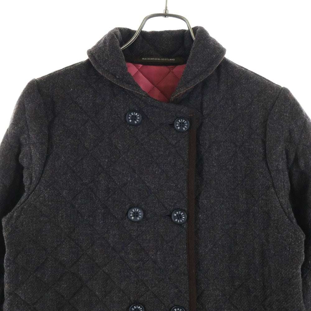 MACKINTOSH(マッキントッシュ) ツイードウール 裏地キルティング 8Bジャケット レディース ブラウン