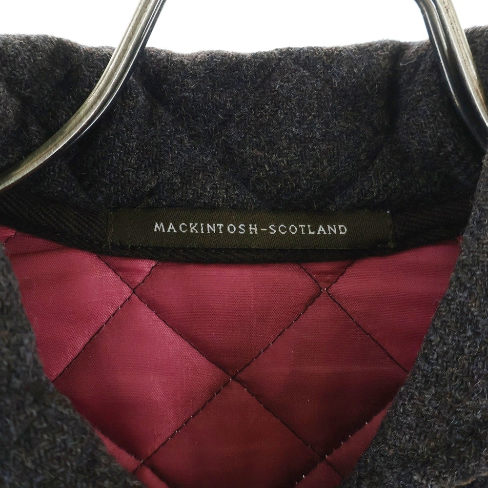 MACKINTOSH(マッキントッシュ) ツイードウール 裏地キルティング 8Bジャケット レディース ブラウン