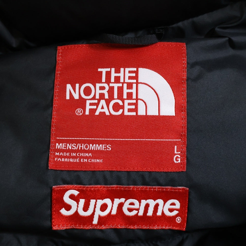 SUPREME(シュプリーム) 16AW ×THE NORTH FACE Nuptse Jacket ザノースフェイス ヌプシダウンジャケット ブラック/オレンジ ND51602I