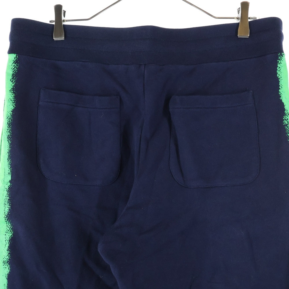 MOSCHINO(モスキーノ) 23SS ロゴプリント イージースウェットジョガーパンツ ネイビー/グリーン 231ZRA03262028