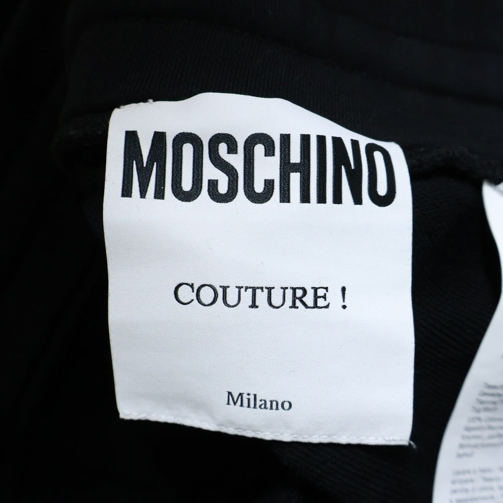 MOSCHINO(モスキーノ) 23AW ジッププリント スウェット パンツ ブラック 232ZRJ03597028