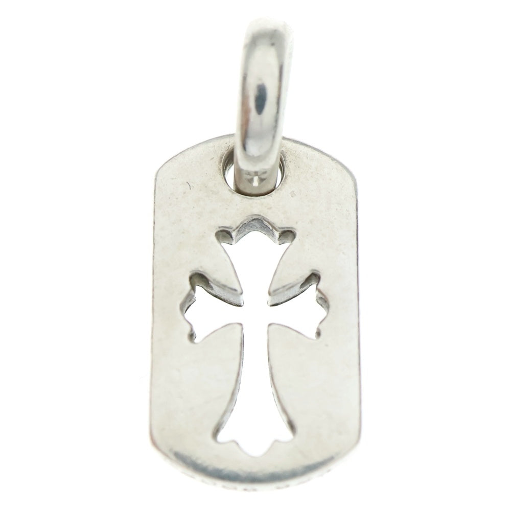CHROME HEARTS(クロムハーツ) DT TNY CO CRS タイニーカットアウトクロスドッグタグ チャーム ペンダントトップ シルバー BCA252