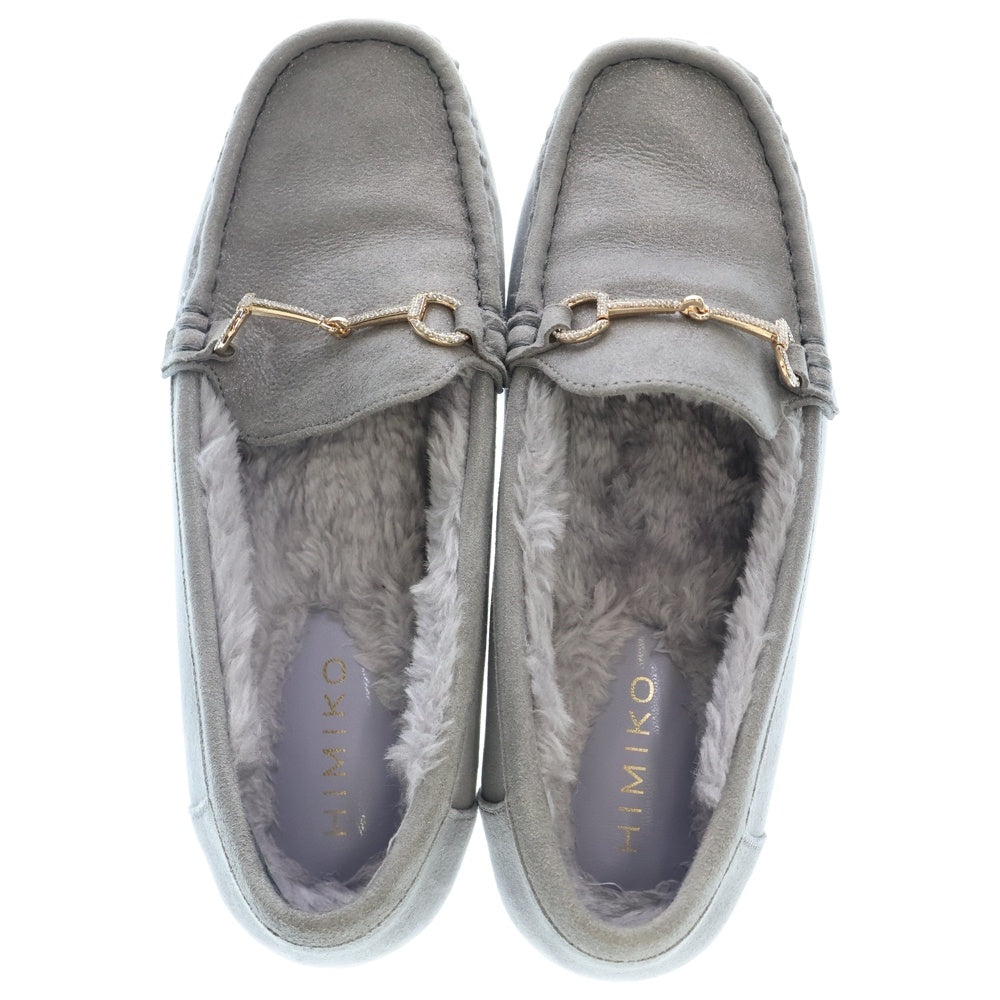 NO BRAND(ノーブランド) 25AW HIMIKO ヒミコ ビジュービット モカシンシューズ ローファー レディース グレー