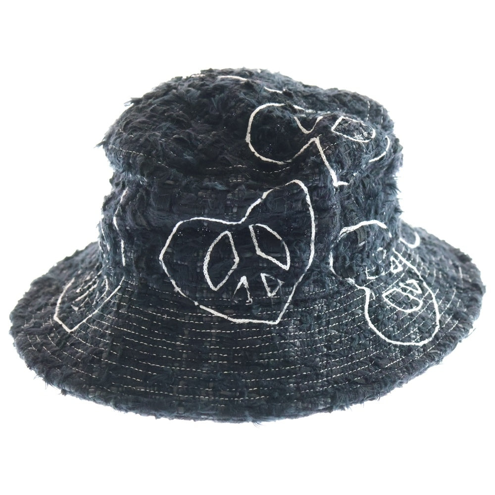 READY MADE(レディメイド) TWEED BUCKET HAT/BLK ツイード バケット 