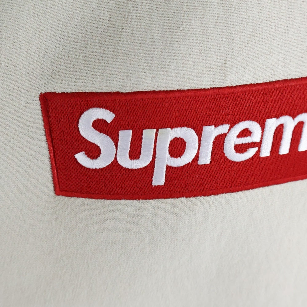 SUPREME(シュプリーム) 24AW Stone Box Logo Hooded Sweatshirt ストーン ボックス ロゴ フーデッド プルオーバースウェットパーカー フーディー ベージュ