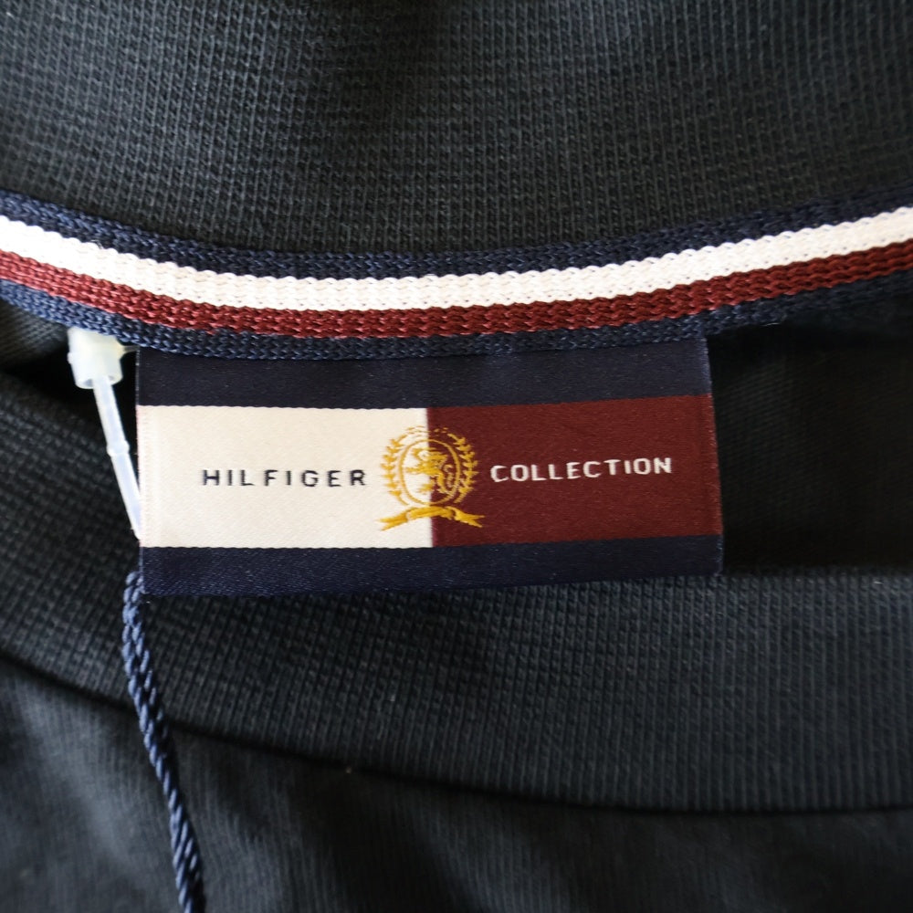 TOMMY HILFIGER(トミーヒルフィガー) エンブレムロゴ刺繍 クルーネック コットン 半袖Tシャツ カットソー ネイビー RE00509