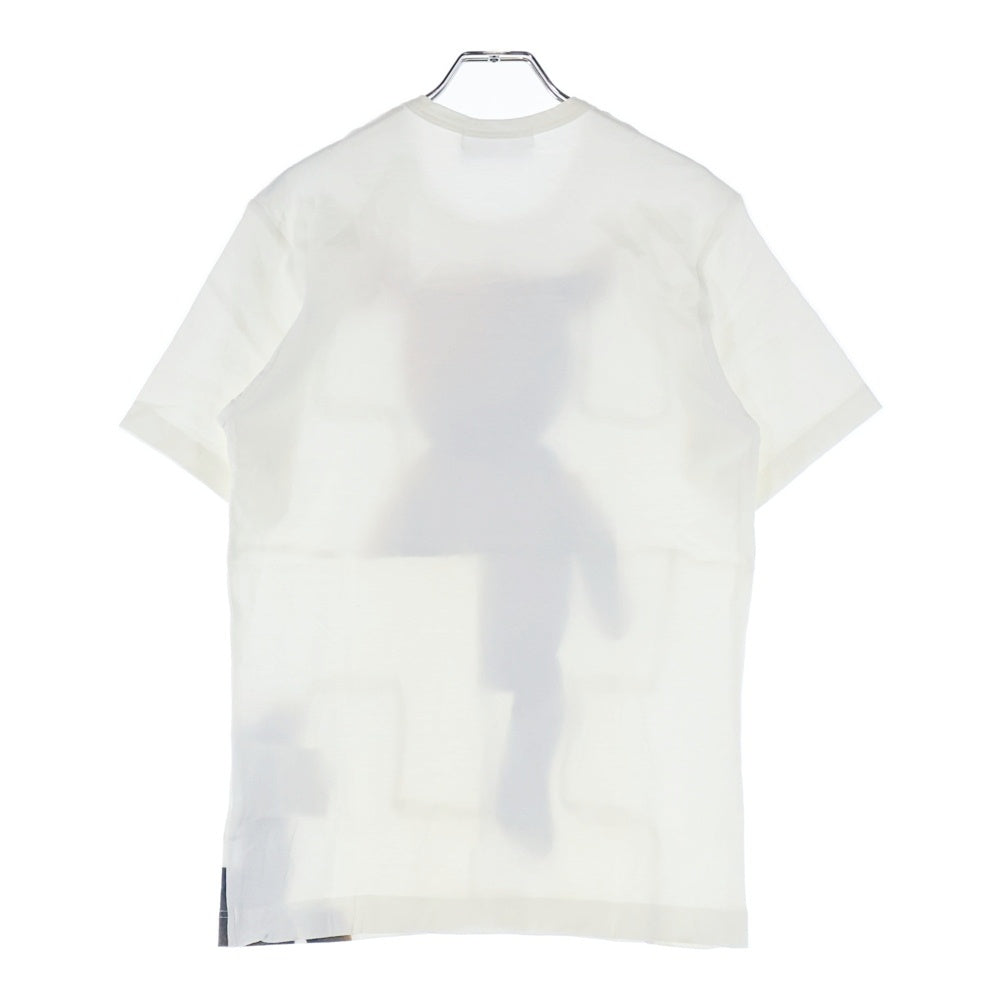 COMME des GARCONS SHIRT(コムデギャルソンシャツ) 00SS テディベア プリント パッチワーク 半袖 カットソー Tシャツ ホワイト S08211