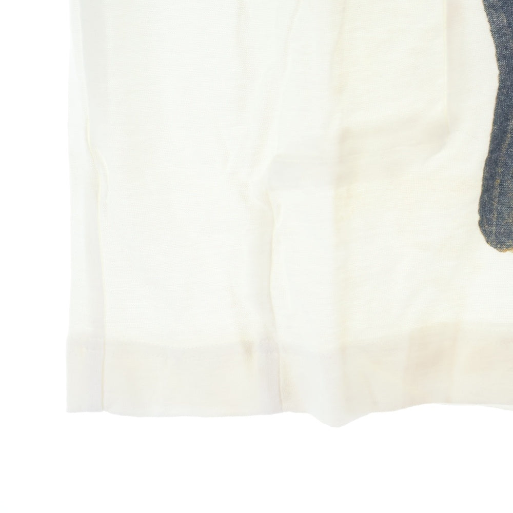 COMME des GARCONS SHIRT(コムデギャルソンシャツ) 00SS テディベア プリント パッチワーク 半袖 カットソー Tシャツ ホワイト S08211