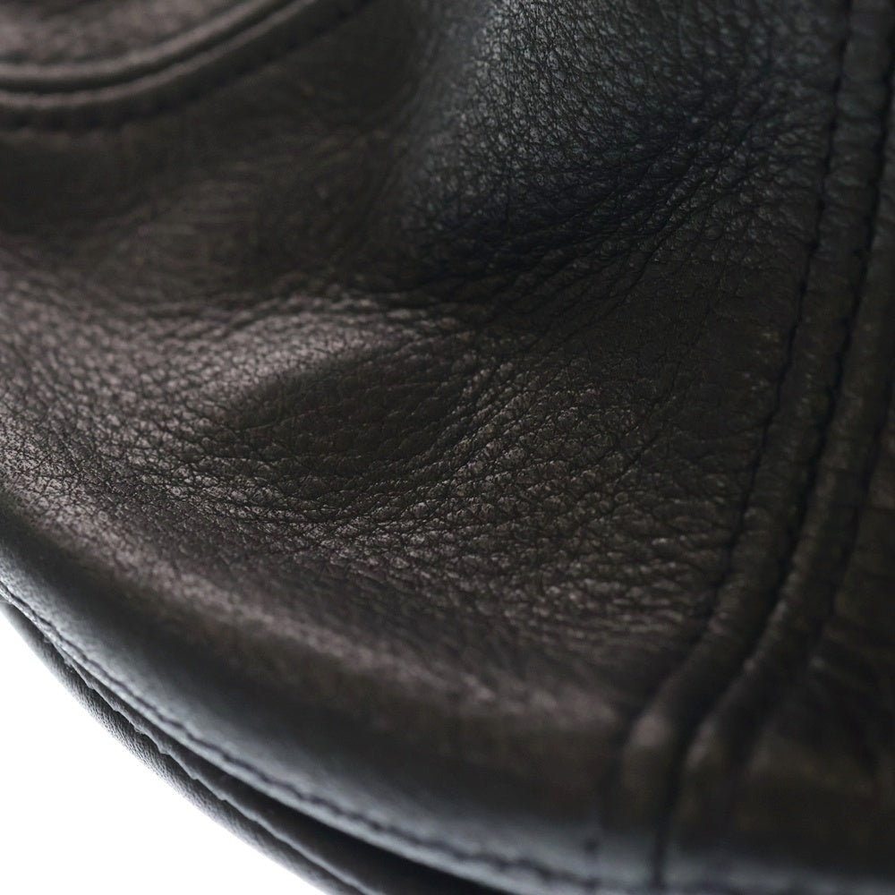 NEW YORK HAT(ニューヨークハット) レザー ハンチングキャップ 帽子 ブラック