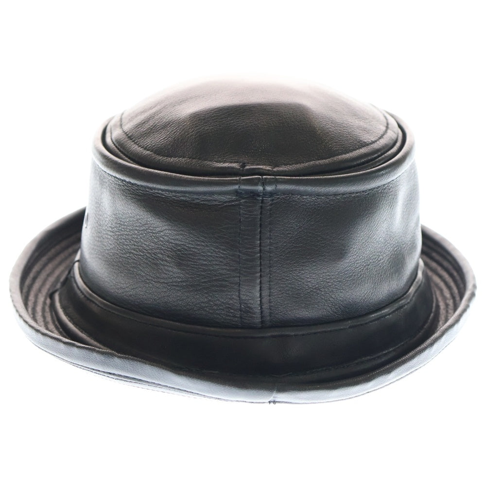 NEW YORK HAT(ニューヨークハット) レザー バケットハット 帽子 ブラック