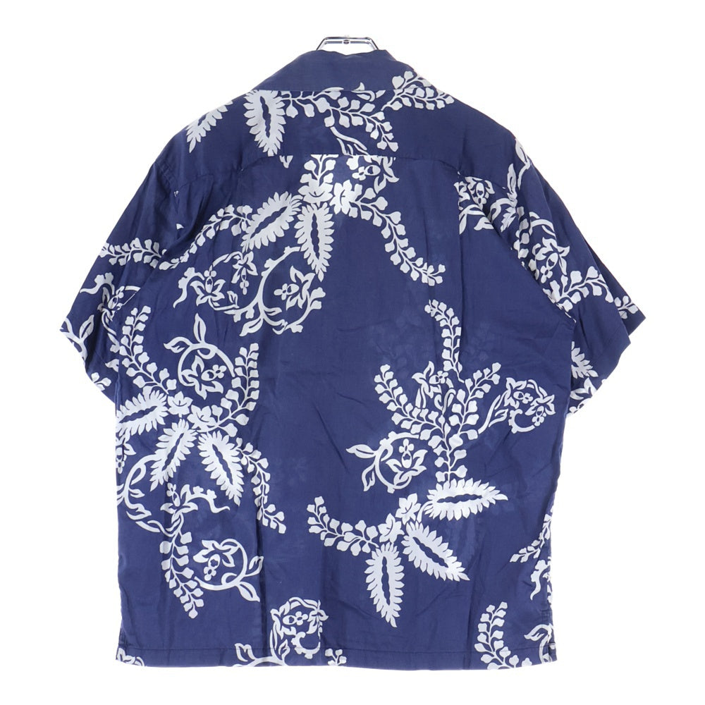 PATAGONIA(パタゴニア) パタロハ オーガニックコットン 半袖アロハシャツ 総柄 ブルー/ホワイト