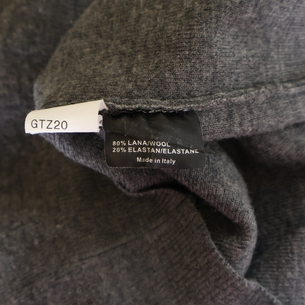 GUCCI(グッチ) ラインデザイン Vネック ニットセーター グレー