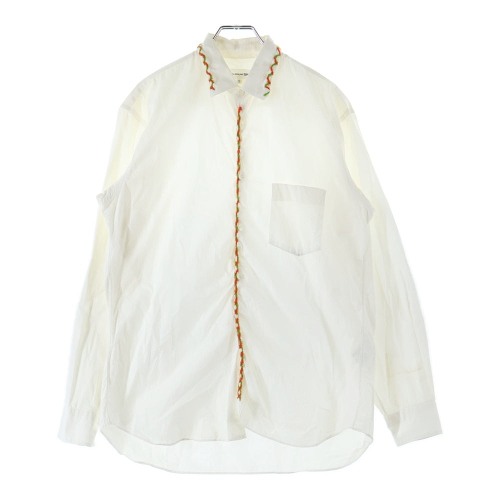 COMME des GARCONS SHIRT(コムデギャルソンシャツ) 06AW モールデザイン 長袖 シャツ ホワイト W14051