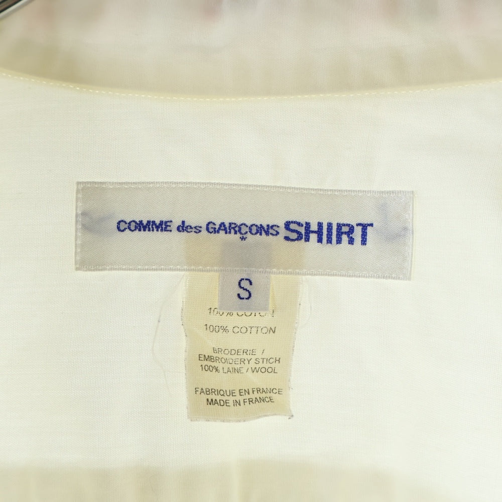 COMME des GARCONS SHIRT(コムデギャルソンシャツ) 06AW モールデザイン 長袖 シャツ ホワイト W14051