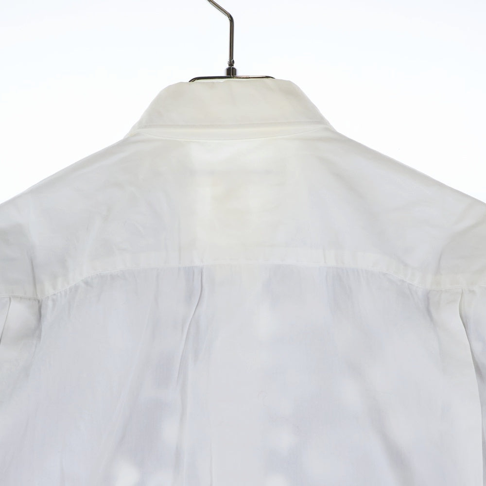 COMME des GARCONS SHIRT(コムデギャルソンシャツ) 11SS フラワー 切替 長袖 シャツ ホワイト/ブルー S19063