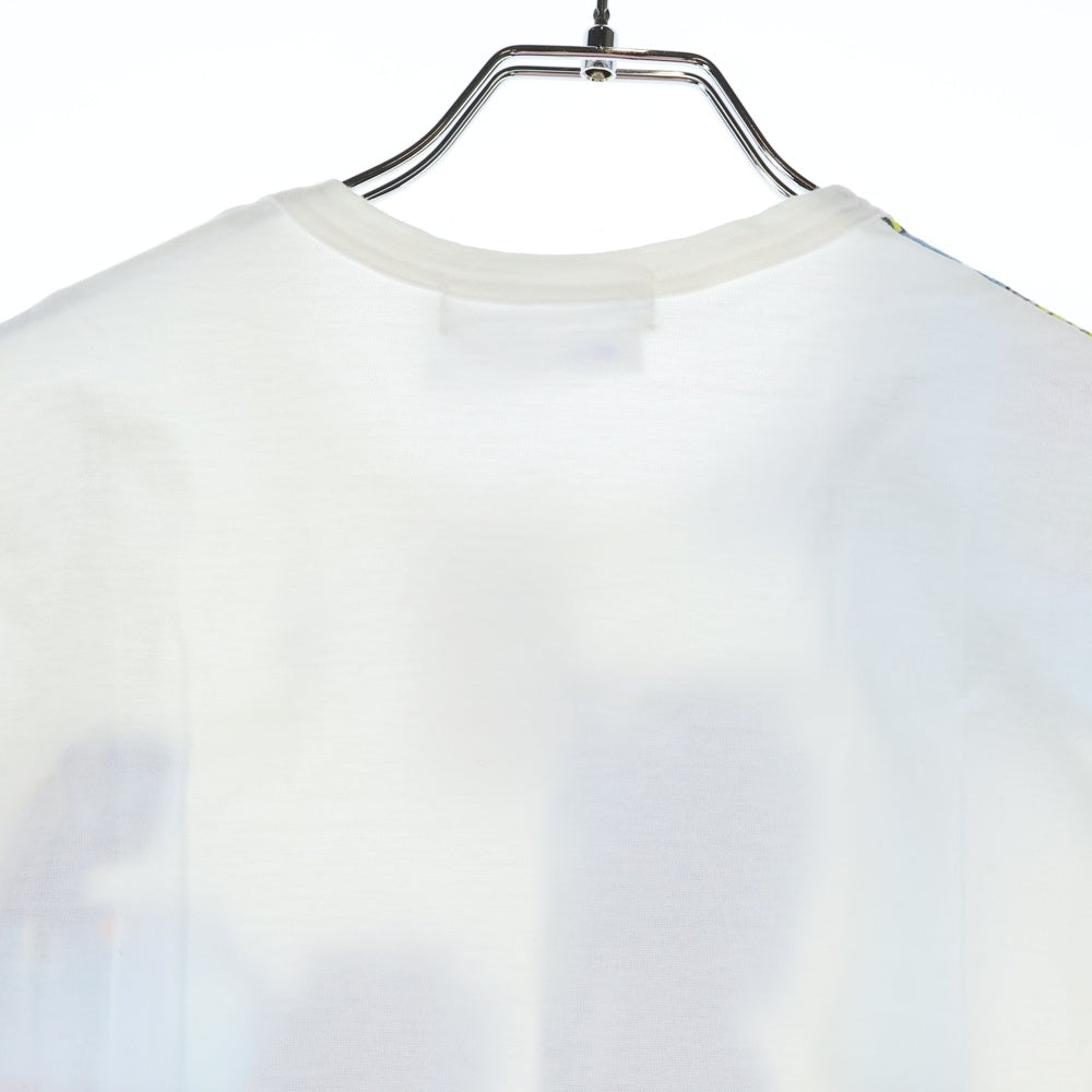 COMME des GARCONS SHIRT(コムデギャルソンシャツ) 00SS 裁断デザイン ロボプリントTシャツ 半袖カットソー ホワイト S08210