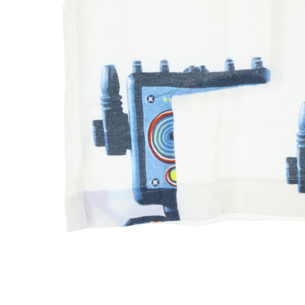 COMME des GARCONS SHIRT(コムデギャルソンシャツ) 00SS 裁断デザイン ロボプリントTシャツ 半袖カットソー ホワイト S08210