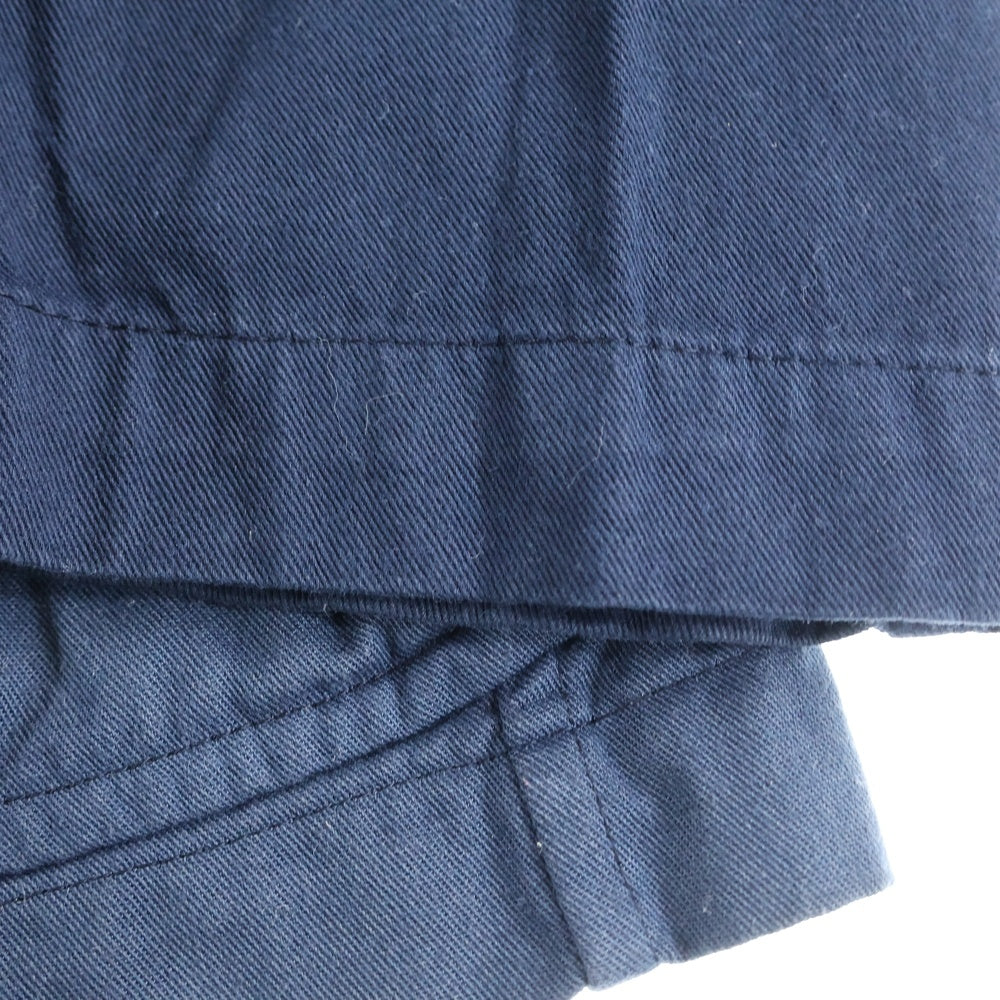 COMME des GARCONS SHIRT(コムデギャルソンシャツ) 04SS 後染め ポリ縮 アーム切り替え カバーオール ジャケット ブルー S12801