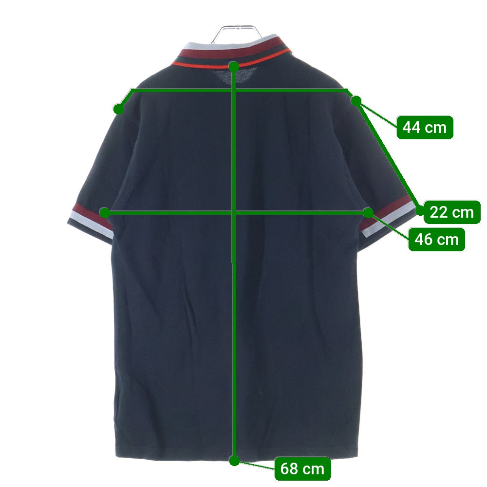 COMME des GARCONS SHIRT(コムデギャルソンシャツ) 07SS ワンポイントロゴ 半袖ポロシャツ ブラック S15081