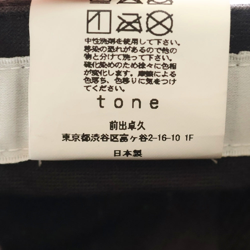 tone(トーン) コットン ジェットキャップ 帽子 グレー