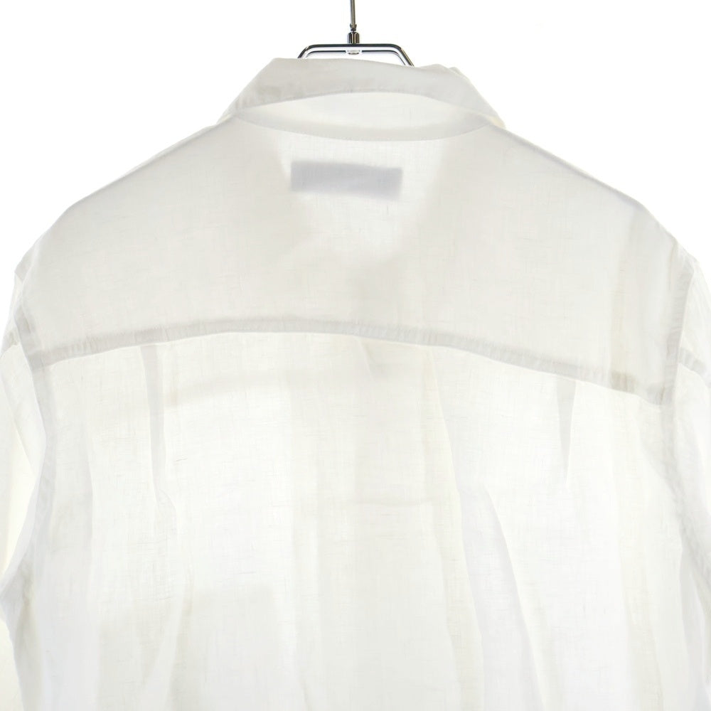 UNIVERSAL PRODUCTS(ユニバーサルプロダクツ) リネン 長袖シャツ ホワイト 161-60406A