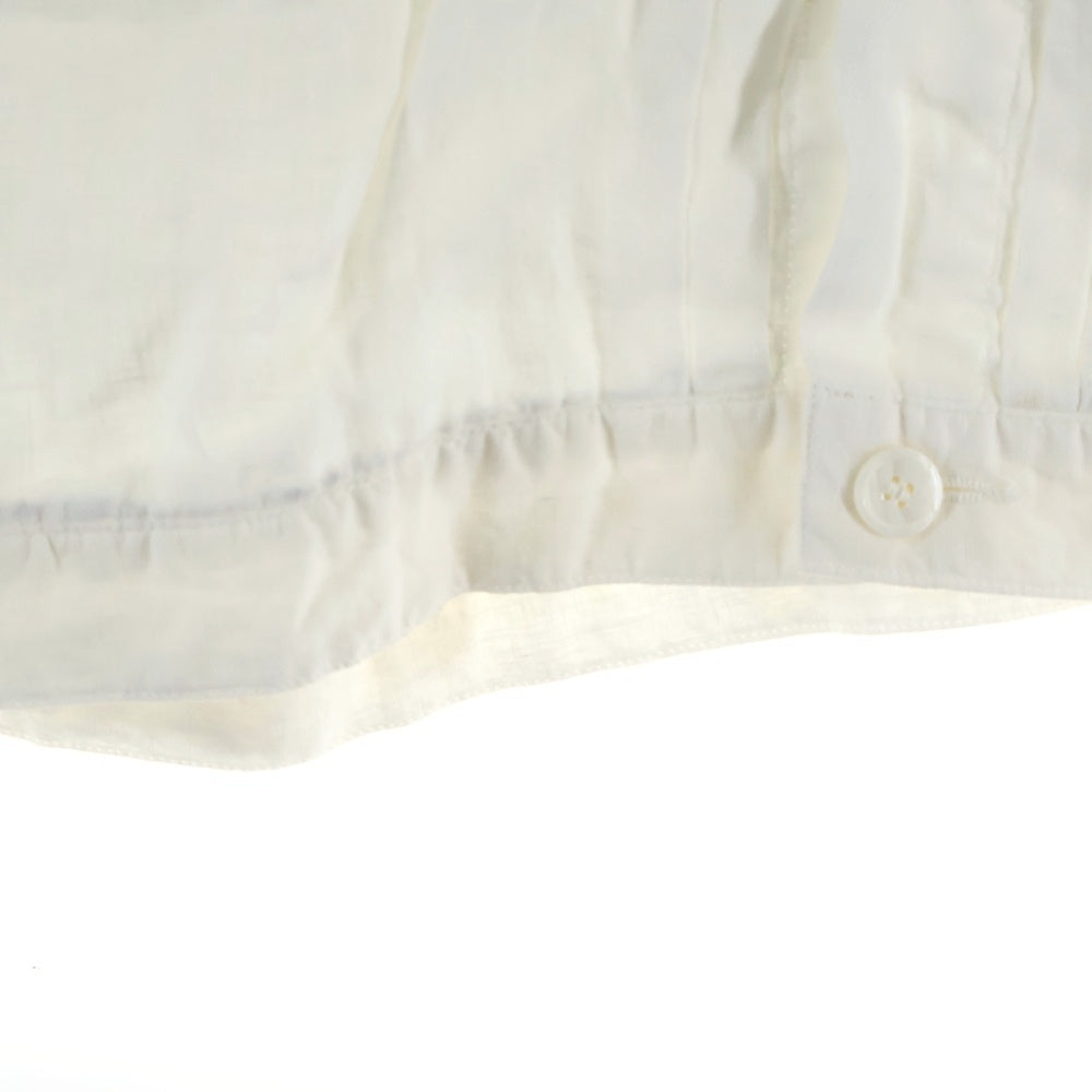 UNIVERSAL PRODUCTS(ユニバーサルプロダクツ) リネン 長袖シャツ ホワイト 161-60406A