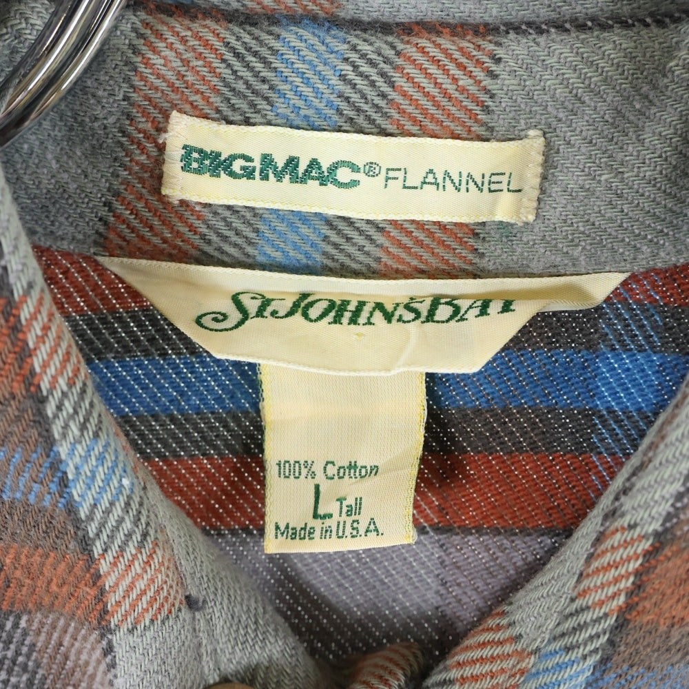 VINTAGE(ヴィンテージ) 80-90S ST JOHN'S BAY BIGMAC FLANNEL VINTAGE セントジョンズベイ ビッグマックフランネル チェック長袖シャツ マルチカラー