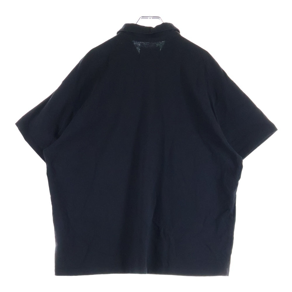 YOKO SAKAMOTO(ヨーコサカモト) コットン 半袖 ポロシャツ ブラック