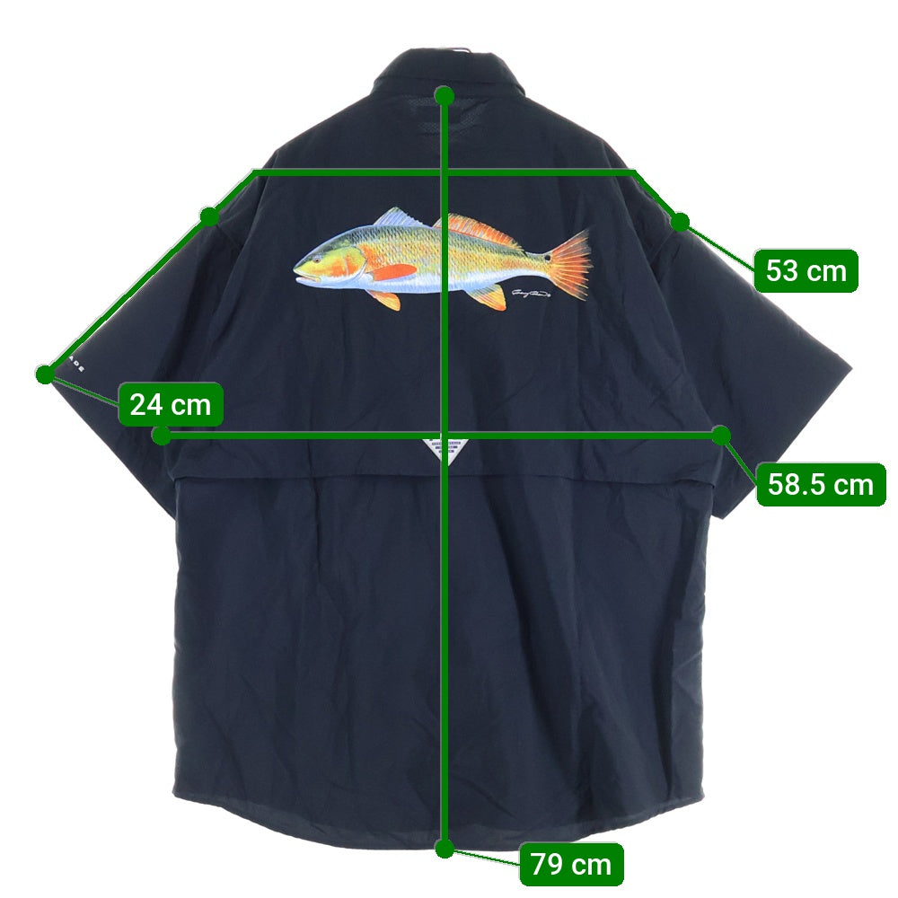 Columbia(コロンビア) バハマアイコン ショートスリーブシャツ 半袖 ブラック 123FM5202